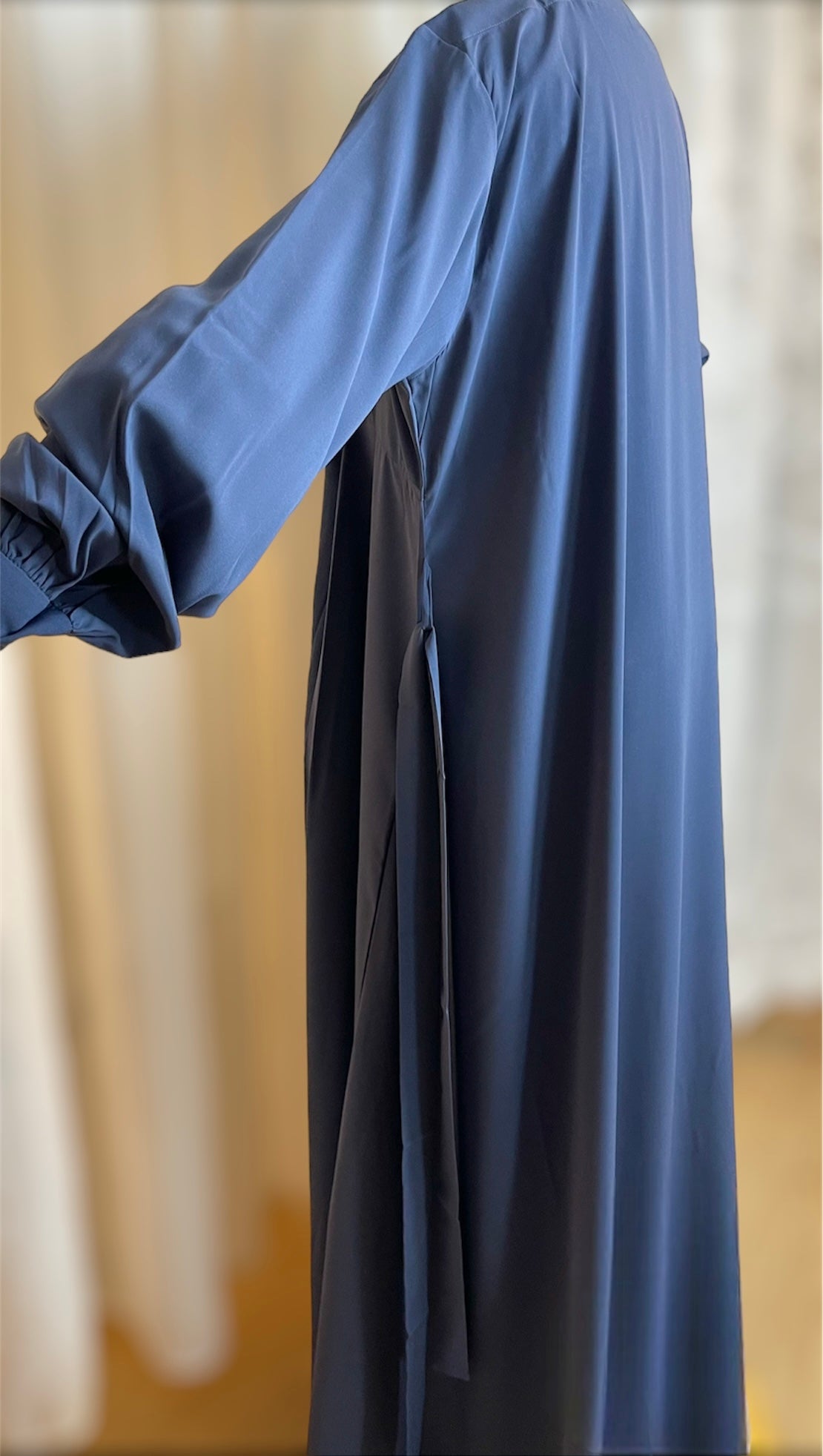ABAYA FRONT BUTTON LAVENDER