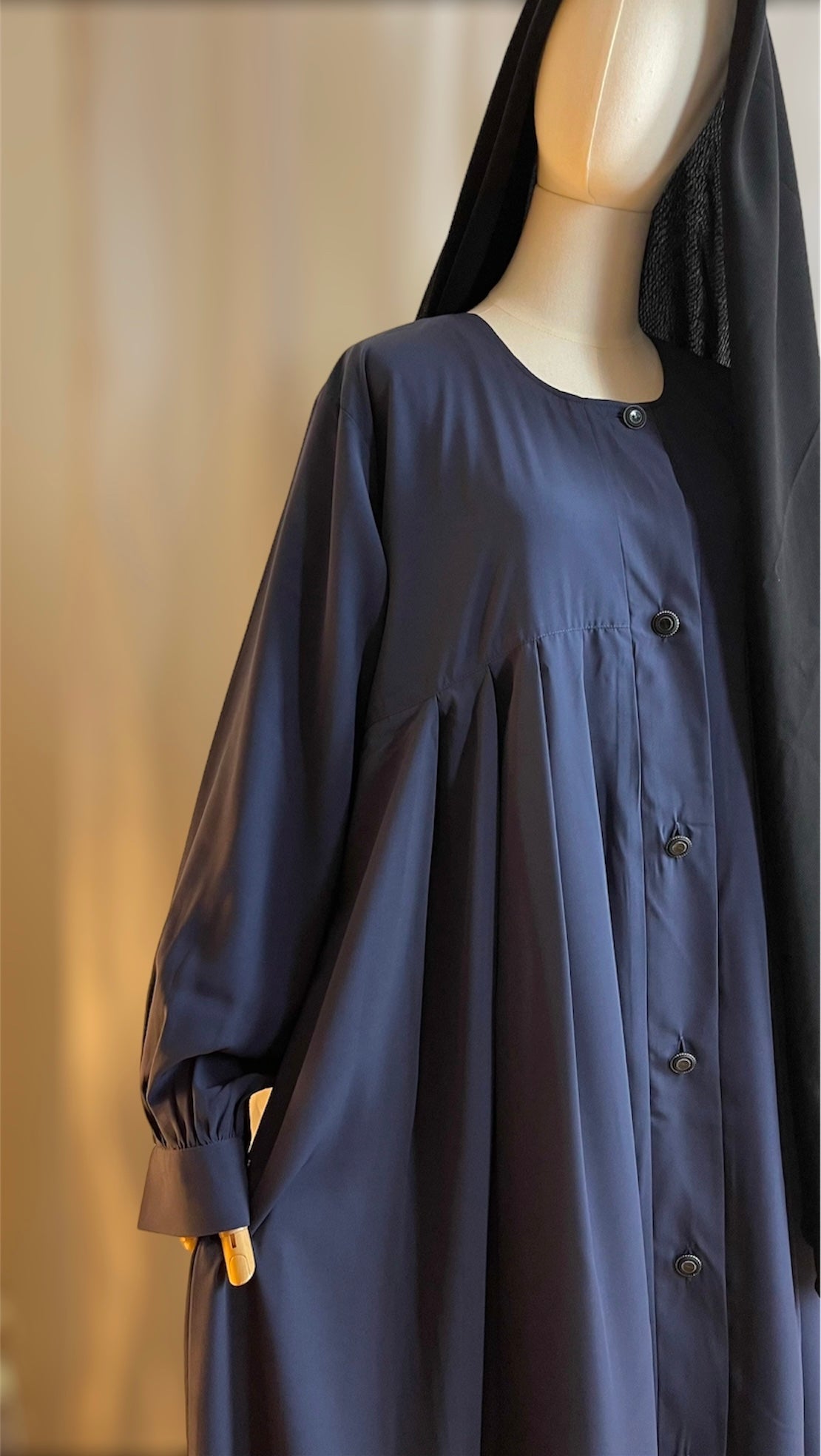 ABAYA FRONT BUTTON LAVENDER