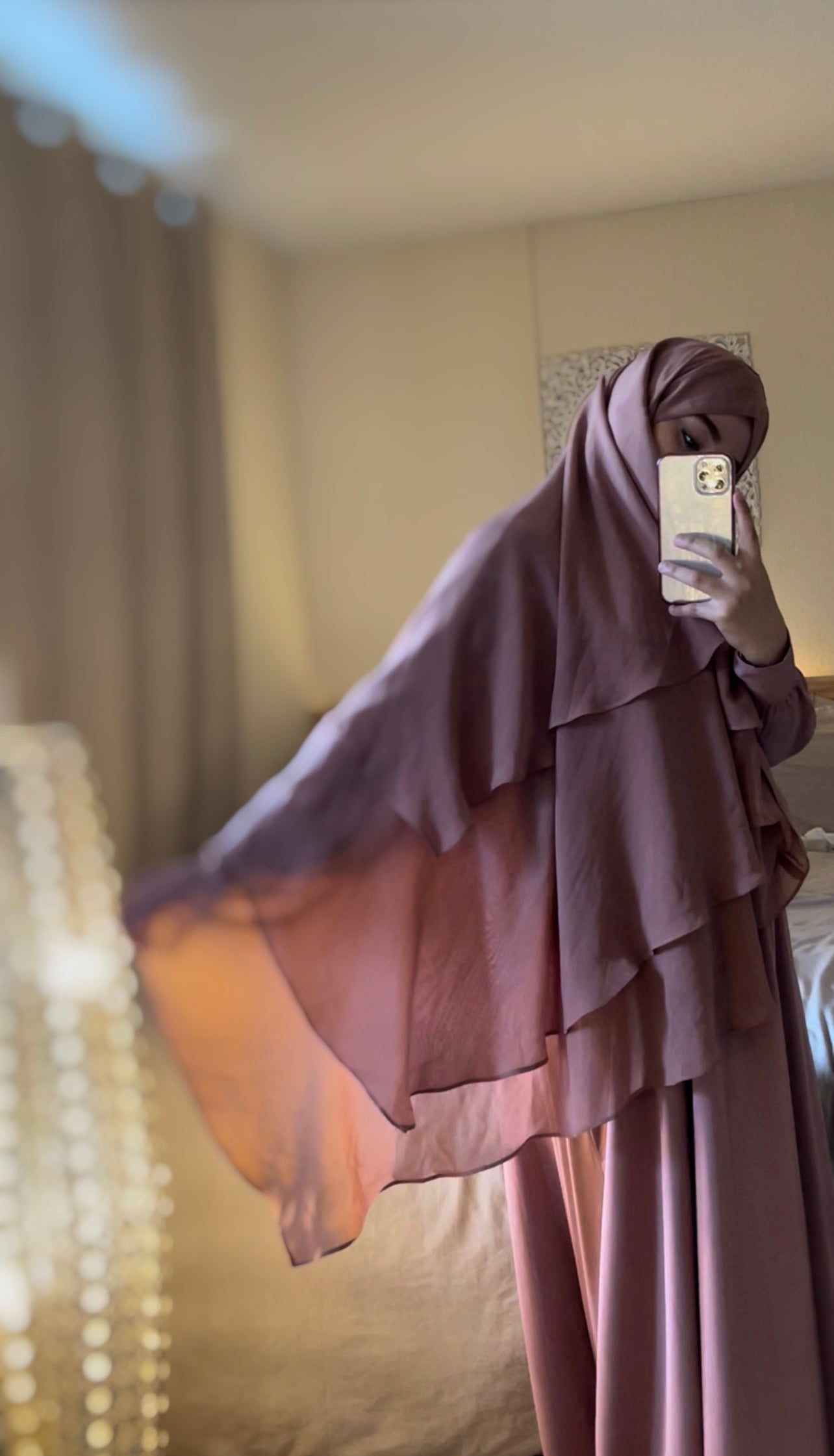Dolce Dusty Pink Khimar