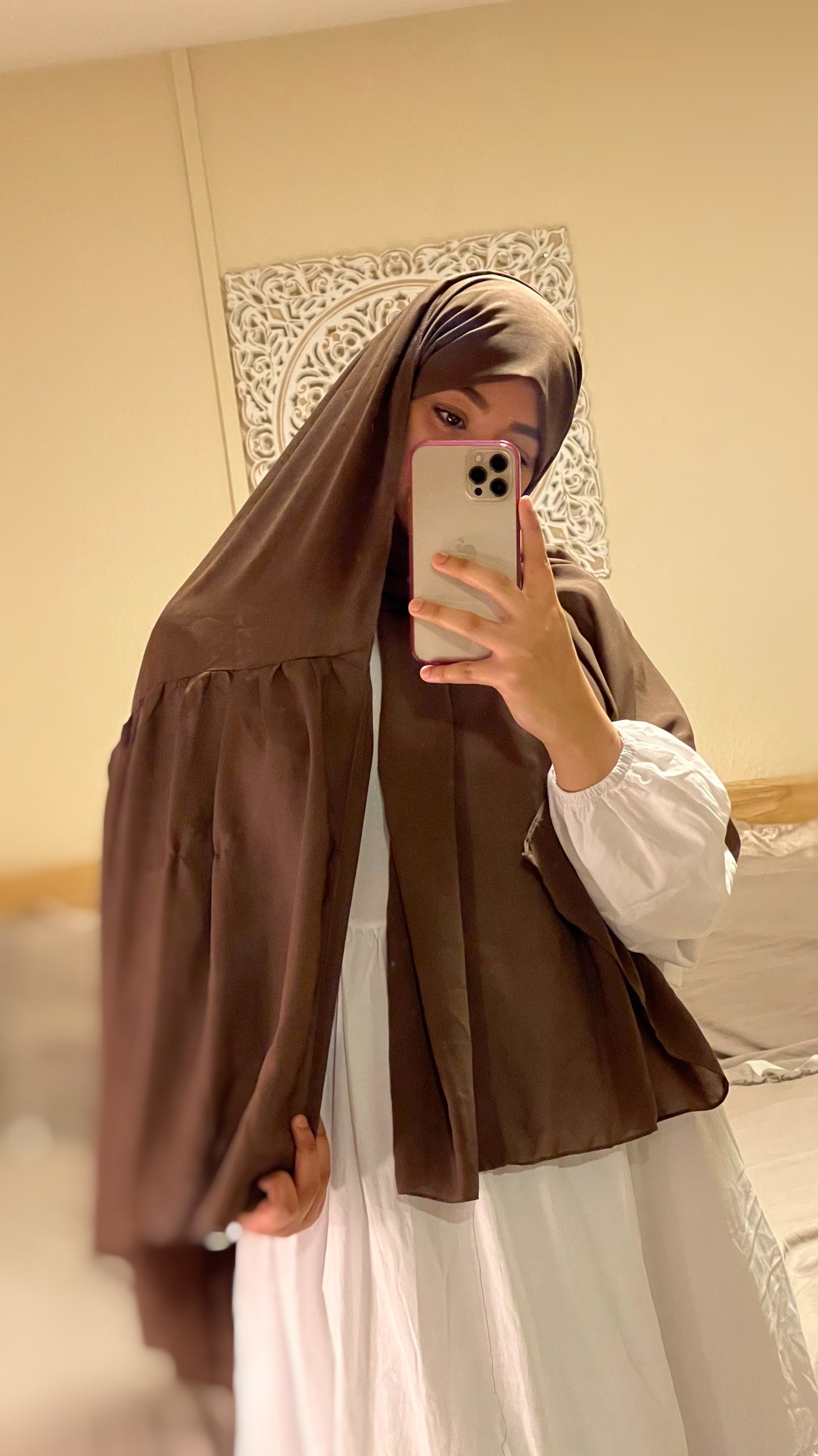 Maxi Chocolate Flouncy Hijab