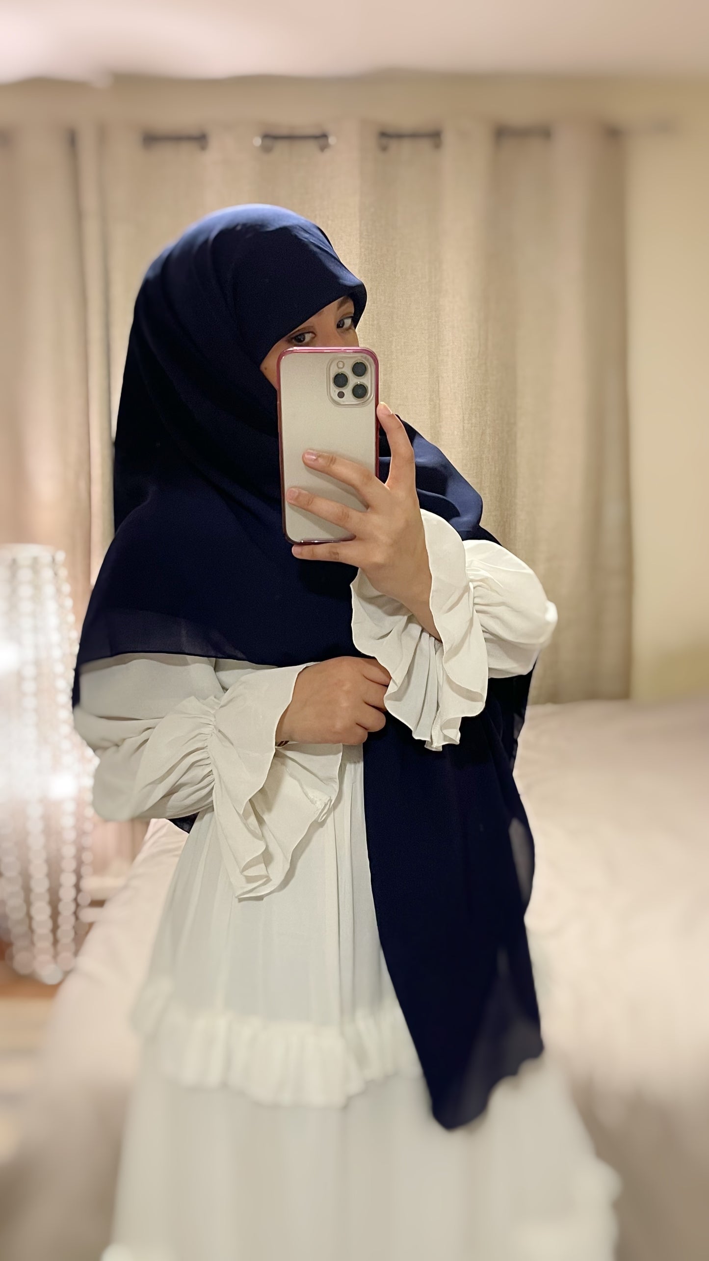 Maxi Navy Blue Simple Hijab