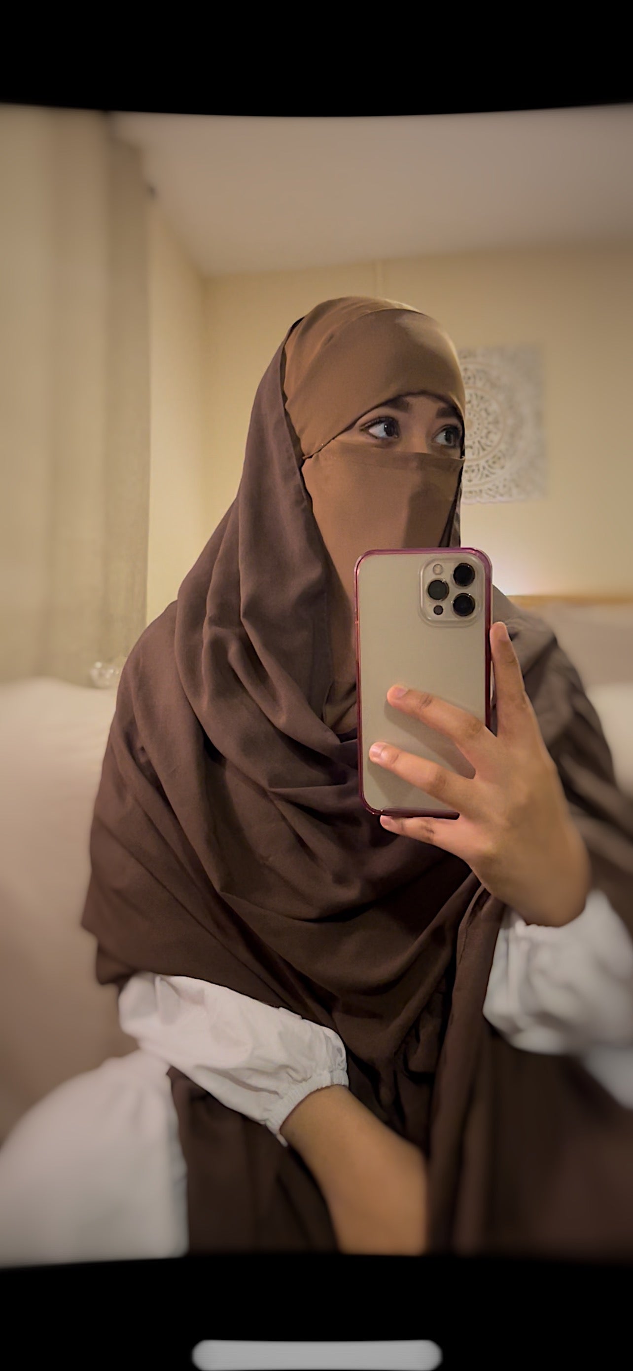 Silk Terracotta Qatari Khimar