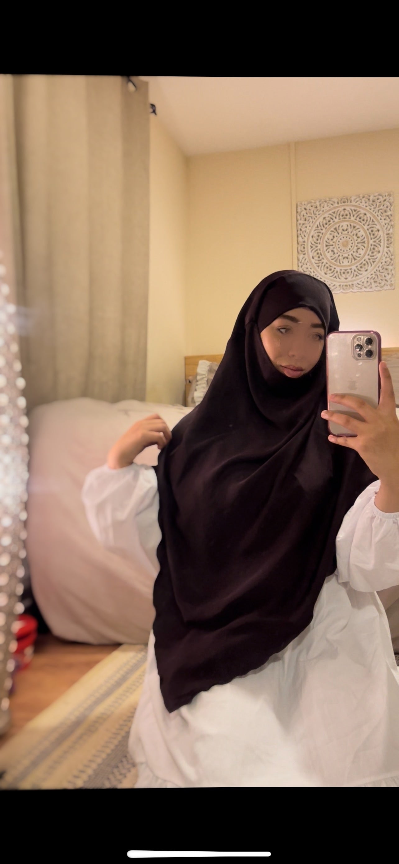 Silk Fig Purple Qatari khimar