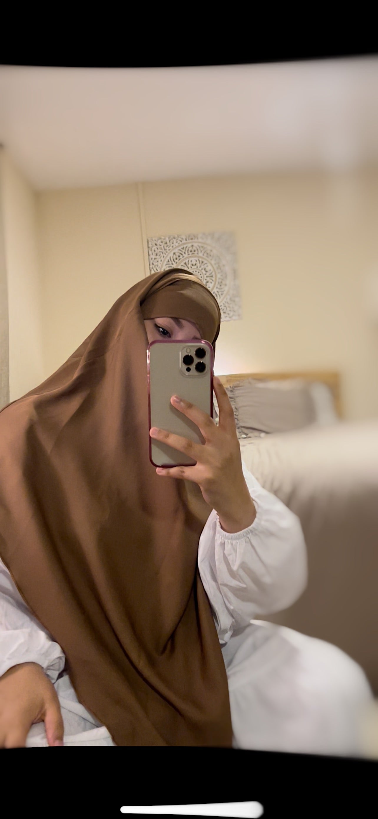 Silk Terracotta Qatari Khimar