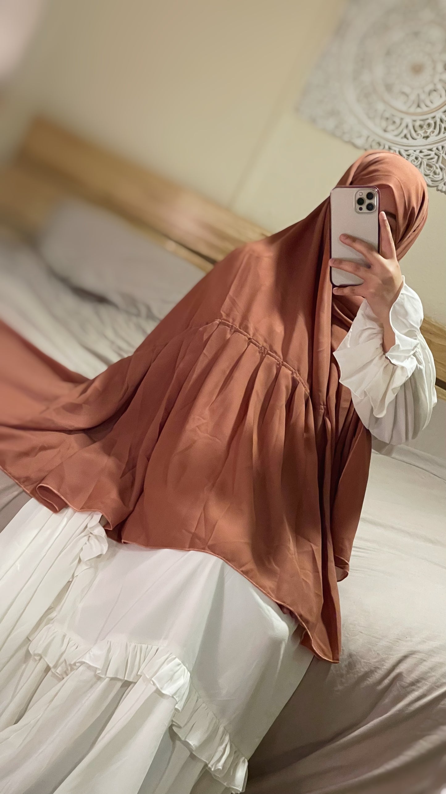 Maxi Koi Orange Flouncy Hijab